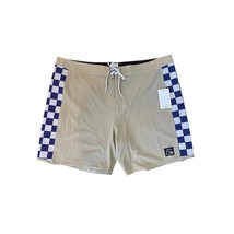 Quiksilver Men Original Arch 18&quot; Board Shorts Swim Trunks Khaki Size 40 - $24.50