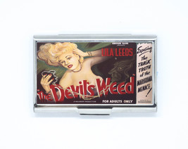 Business &amp; Credit Card Case movie poster devil weed Steel Pocket box holder - £12.46 GBP