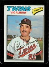 Vintage 1977 TOPPS Baseball Trading Card #536 VIC ALBURY Minnesota Twins - £8.63 GBP