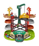Thomas &amp; Friends Multi-Level Track Set Trains &amp; Cranes Super Tower With ... - £131.06 GBP