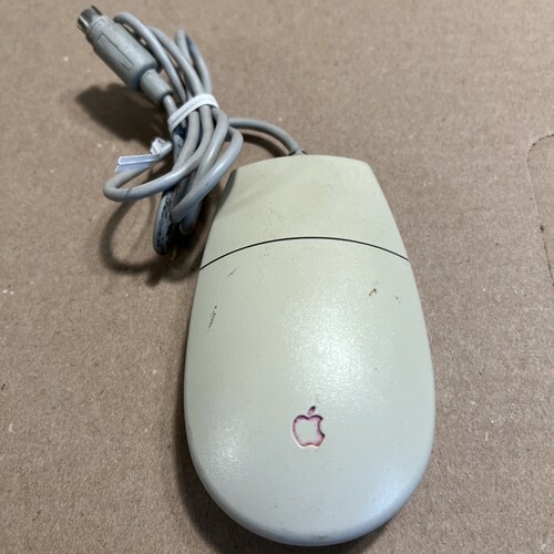 Vintage Apple II Desktop Bus Mouse One Button M2706 PS2 - $11.47