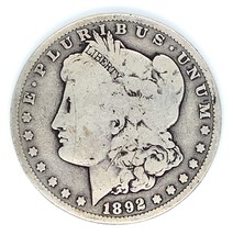 1892-S Morgan Dollar Coin Good Condition w/ Full Strong Rims, Natural Color - $82.52