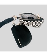 Wonderlust Woven Dual Pouch Wristlet Black Checkered - €30,66 EUR