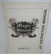 Magic Sword Arcade Game MANUAL 1990 Capcom Video Kit Service Instructions - $14.40