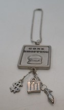 Gone Shopping Pewter Key Chain Dangle Charms Purse Pump  Dollar Sign Silvertone - £11.06 GBP