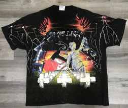 VTG Brockum Black T-shirt 1991 Metallica 5 Album AOP Mens XL 90s Rock Si... - $9,404.21 MXN