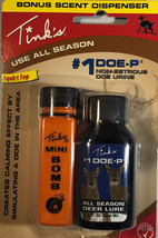 Tinks #1 Doe-P Urine Hunting Scent Deer Lure w/Mini Bomb 1 Oz W6249-NEW-... - £4.54 GBP