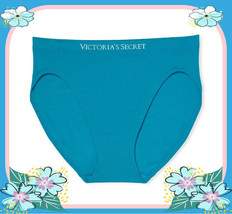 Xl Bt Blue Seamless Noshow Fullcover Victorias Secret High Leg Waist Brief Panty - £8.78 GBP