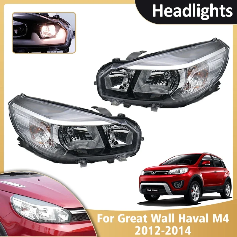 Front Headlights Assembly For Great Wall Haval M4 2012 2013 2014 Halogen Fog - £217.79 GBP