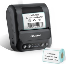 Clabel Label Maker 320B Bluetooth Barcode Printer Thermal Label Printer,... - £69.54 GBP