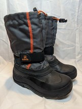 Kamik Carver Winter Snow Boot Charcoal Youth Unisex Size 3 - £15.22 GBP