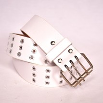Women&#39;s White Studded Belt Size M - $13.56