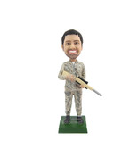 Custom Bobblehead Male Hunter With A Riffle Ready To Hunt Something Big ... - $89.00