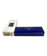 Vintage Waterman Paris Blue Gold Writing EMPTY Box Case White Satin Lining - $15.19