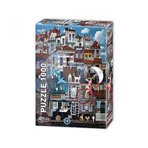 LaModaHome 1000 Piece City Moods Jigsaw Puzzle for Family Friend Game Nights, Me - £30.12 GBP