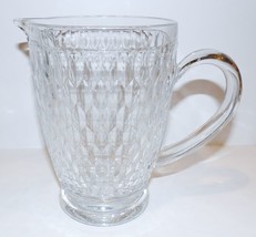 STUNNING SIGNED VILLEROY &amp; BOCH CLEAR BOSTON 40 OZ 7 1/4&quot; PITCHER - $47.91