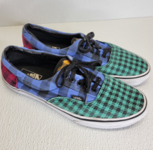 Vans Era Buffalo Mix Multicolor Green Blue Red Plaid Skate Shoes Men&#39;s Size 10.5 - £18.98 GBP