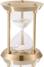 Brass Hourglass 60 Minute Sand Clock Timer Large Vintage Sand Watch Home Office - £36.41 GBP