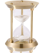 Brass Hourglass 60 Minute Sand Clock Timer Large Vintage Sand Watch Home... - £36.93 GBP