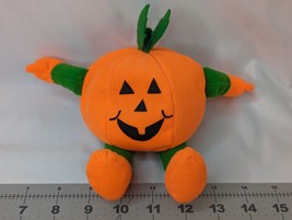 Jerry Elsner Pumpkin Plush 8 Inch Jack o Lantern Stuffed Animal Toy - $9.95