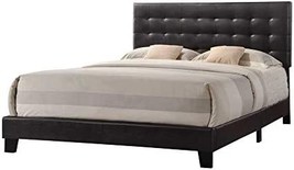 Espresso Pu Queen Brown Masate Queen Bed By Acme Furniture, Model Number 26350Q. - $207.95