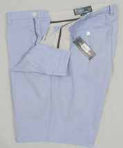 NEW! Polo Ralph Lauren Dress Shirt Fabric Pinstripe Shorts!  *Slim GI Fit*  Blue - £39.95 GBP