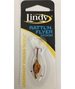Lindy Rattl&#39;n Flyer Spoon/Techni-Glo Gold Shiner 1/16 oz FJ080-RARE-SHIP... - €8,10 EUR
