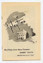 Playtime D&#39;Oyly Carte Opera Company IOLANTHE Shubert Theatre Boston 1948  - $11.88