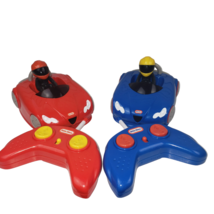 Little Tikes Remote Control RC Toy Bumper Cars Race Blue Red Remotes Works - £14.39 GBP
