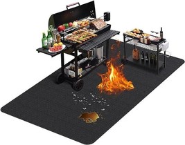 Quality BBQ Mat Fireproof Waterproof Oil Proof Grill Mat for Outdoor Dec... - $69.29