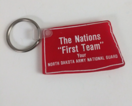 Vintage The Nations First Team Your North Dakota Army National Guard Key... - $7.75