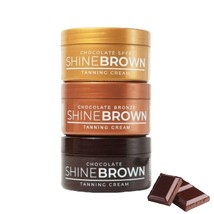 BYROKKO Original Shine Brown Chocolate Tanning Cream SET 3in1, Tan Booster - $74.30