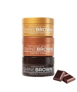 BYROKKO Original Shine Brown Chocolate Tanning Cream SET 3in1, Tan Booster - £58.43 GBP