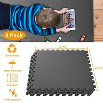 Exercise Floor Mat 24"X 24" Puzzle Rug Gym Fitness Workout Equipment Weight Lift - £66.44 GBP