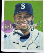 Ken Griffey Jr  Seattle Mariners MLB Baseball Art Original Oil Painting 1 - $5,255.70 CAD