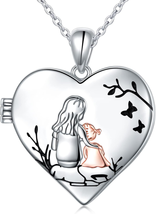 Mothers Day Gifts Basket for Mom Wife, Picture Photo Locket Necklace Sterling Si - £44.69 GBP