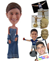 Personalized Bobblehead Gorgeous Bridesmaid In A Sexy Gown - Wedding &amp; Couples B - £72.74 GBP