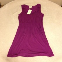 Pink Rose Women&#39;s Dress Petite Purple Grape Juice Colored Tunic Size MP ... - $14.85