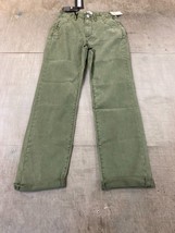 NWT Anthropologie Paige Drew Mid-Rise Weekender Jeans Size 23- Vintage Ivy Green - £45.33 GBP