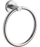 Brushed Nickel Towel Ring, Hand Towel Holder for Bathroom Wall, Round To... - £6.68 GBP