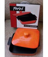 Parini ~ Orange Two Tone ~ Square Casserole ~ Non Stick ~ 11&quot; x 9&quot; x 3.7... - $51.12 CAD