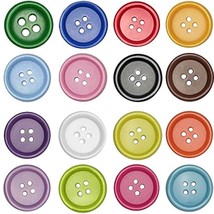 100Pcs Resin Button Solid Color 4Holes Craft Clothe Sewing Card Making S... - £15.67 GBP