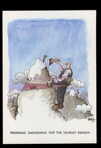 BES001 - Preparing Snowdonia for the Tourist season - comic postcard by Besley - £1.99 GBP