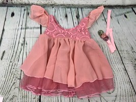 Layered Tulle Tutu Dress for Toddler Girls Baby Girl Newborn Photos Pink - £16.13 GBP
