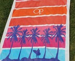 OP Ocean Pacific Towel Locals Beach Club Pool Swim 66&quot;x40&quot; Vintage Pink ... - $34.60