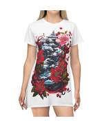 Japanese Dream White All-Over-Print T-Shirt Dress for Serenity - $54.99