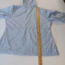 Columbia XL3555 Women's Blue Full Zip Hooded Rain Jacket Pockets Size Medium image 6