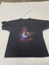 2000 Harley Davidson LAS VEGAS, NV Eagle American Flag Short Sleeve T Sh... - $22.21