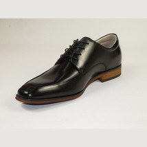 Men's Dress Shoes STEVE MADDEN Soft Leather upper Lace Up TASHER Black image 4