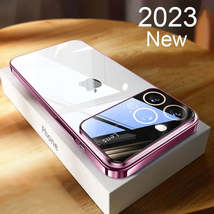 Luxury Plating Clear Hard PC Glass Lens Phone Case For iPhone 12 13 14 Pro Max P - $15.57